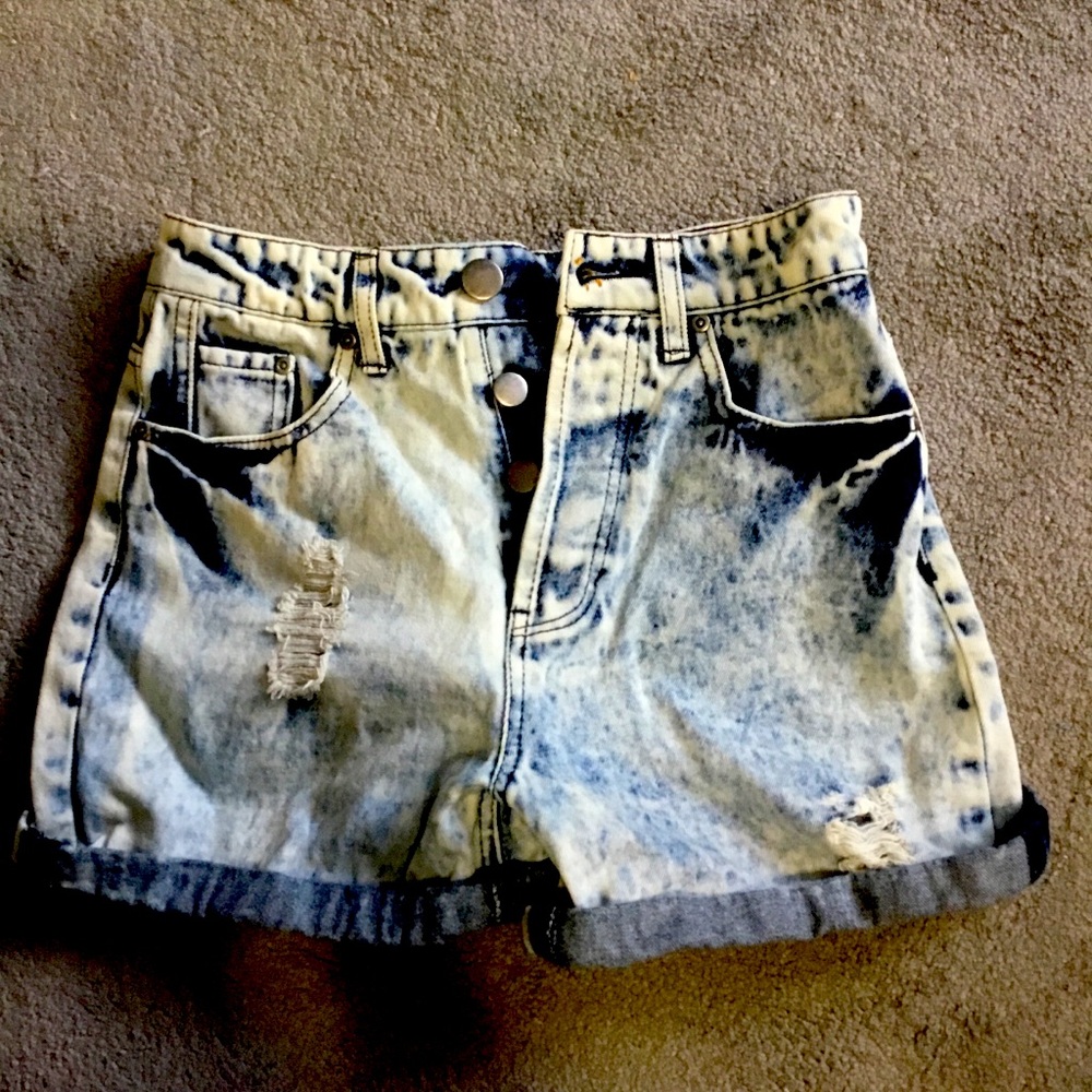 Tye Dye Denim Shorts